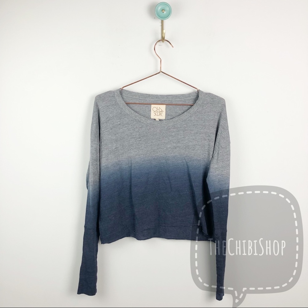 Chaser Ombré Cropped Sweater